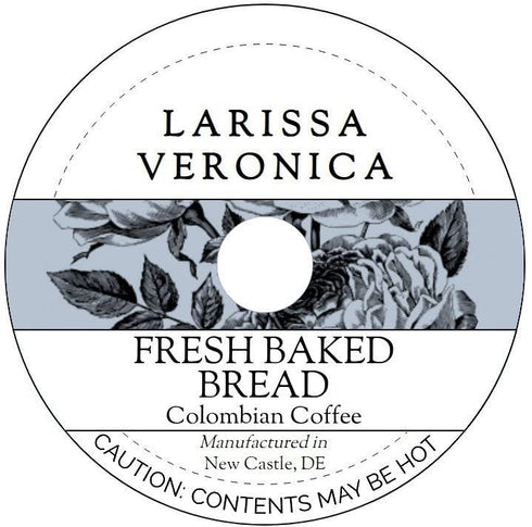 Larissa Veronica Fresh Baked Bread Colombian Coffee (Single Serve K-Cup Pods) (Gourmet, Naturally Flavored,