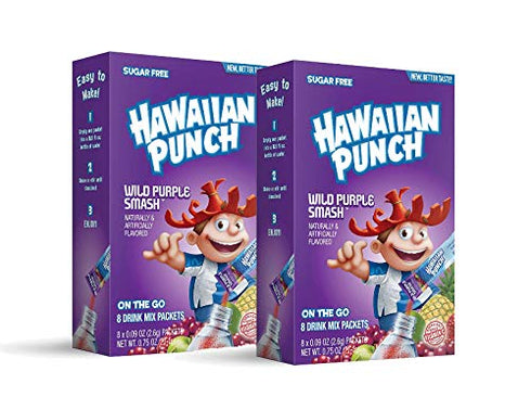 Hawaiian Punch Sugar Free Hydrating On-the-Go Drink Mix: Wild Purple Smash -
