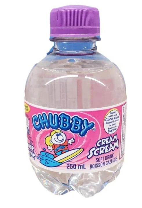 CHUBBY Cream Scream ( Cream Soda ) Flavor Soft Drink Soda 24 Pack