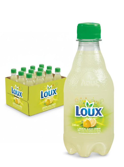 Pack 12 330ml Loux | Greek Soft Drink | Lemon | of |