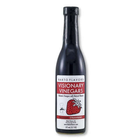 Bakto Flavors Visionary Vinegars - Strawberry - Kosher Balsamic Vinegar with Natural