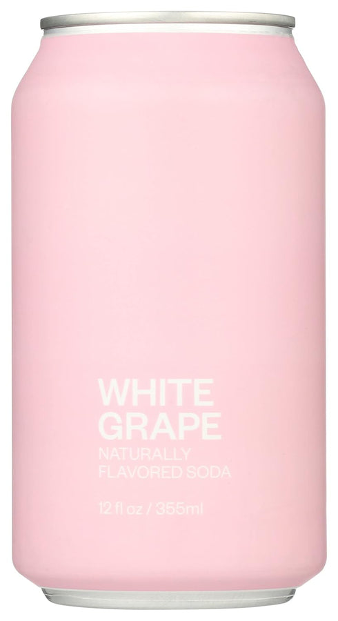 UNITED SODAS OF AMERICA , White Grape Naturally Flavored Soda, 12 Fl Oz (Pack of 12)