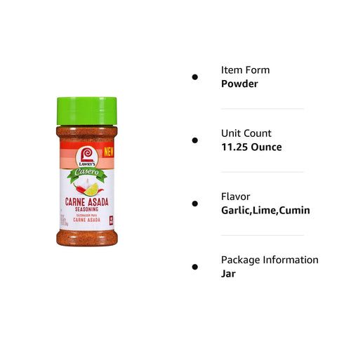 Lawry's Casero Carne Asada Seasoning, 11.25 oz