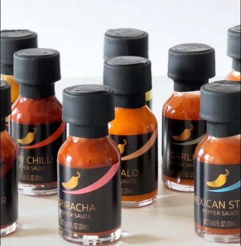 TILZ COLLECTION Sets 12 Hot Sauce Gift - Hot Sauce Bottles, Food Gifts For Men |Cooking, Birthday Gifts For Men, Women