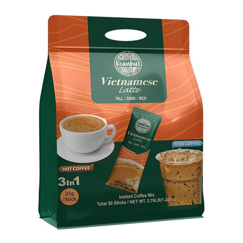 Beanhut's Vietnamese Latte, Instant Coffee Mix, 3 in 1 Coffee Mix, 25g