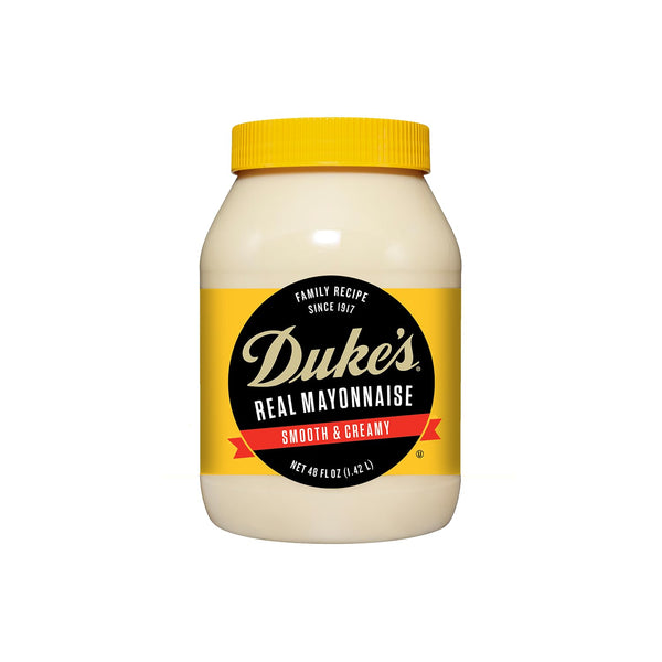 Dukes Real Mayonnaise Jar Original Smooth & Creamy Taste, 48 Ounce (Pack