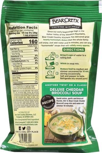 10.6 Bear Creek Soup Mix, Cheddar Broccoli, Ounce