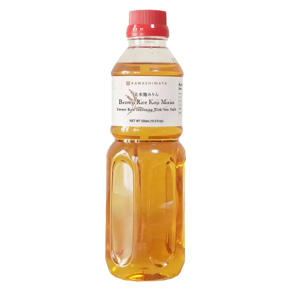 Kawashimaya Brown Rice Mirin Cooking Wine, Japanese Traditional Sweet Rice Seasoning, Made