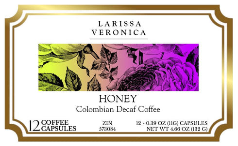 Larissa Veronica (12 573084) 3 Pack Honey Colombian Decaf Coffee (Single Serve K-Cup Pods) (Gourmet, Naturally