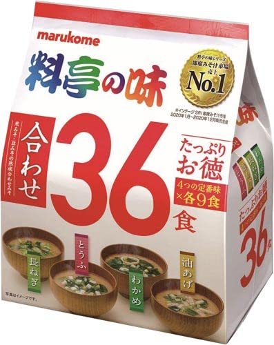 Marukome Plenty of taste of the restaurant Instant miso soup 36 meals