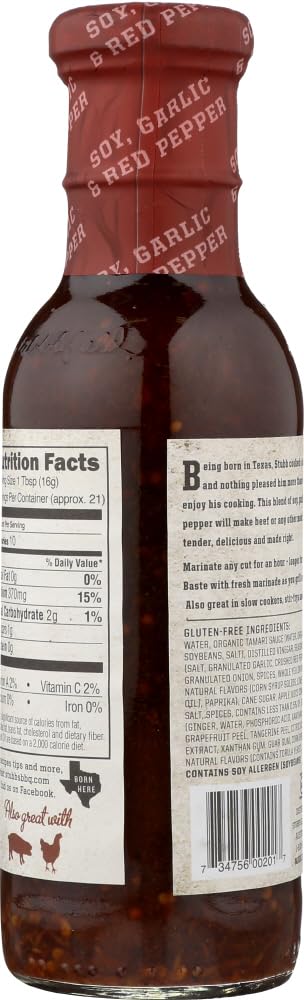 12 (Pack 2) Stubbs Beef Marinade Ounce