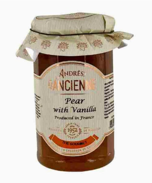 Metr Set 2 9.5 oz Les Confitures la Ancienne, of Jars, Poire au Vanille Preserves (French Pear with Vanilla Jam), Each