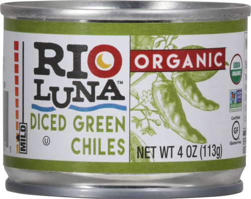 Rio Luna , Organice Diced Green Chile, 4 Ounce