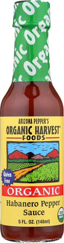 Organic Harvest Gluten Free Habanero Pepper Sauce, 5 Fluid Ounce, One Bottle