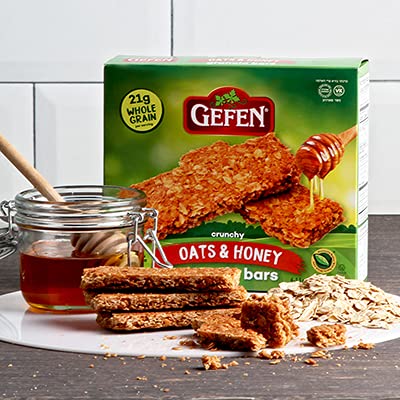 (2 Pack 24 Gefen Oats N' Honey Granola Bar = Bars) | All Natural, Delicious, High Energy Snack, Kosher