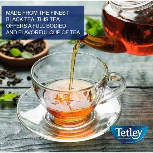 72 Count Tetley, Decaffeinated Classic Black Tea Bags