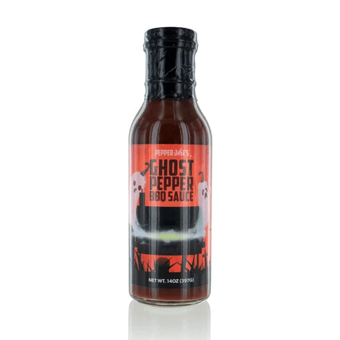 Pepper Joes Ghost Pepper BBQ Sauce Hot and Spicy BBQ with Delicious