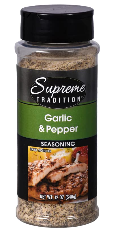 Supreme Tradition 12 oz, 1 GARLIC & PEPPER Seasoning