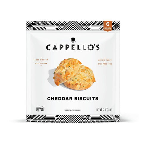 Cappello's Gluten Free Frozen Cheddar Biscuits, 12oz