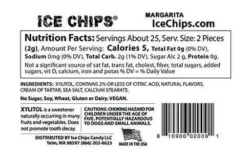 ICE CHIPS Xylitol Candy 3 Pack Assortment, 5.28 oz Total (Strawberry Daiquiri, Margarita, Pina Colada) Includes BAND