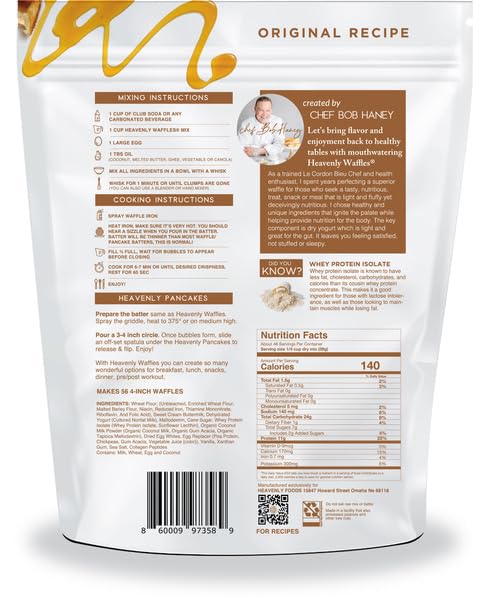 Heavenly Waffles 4 lb Original Recipe Mix