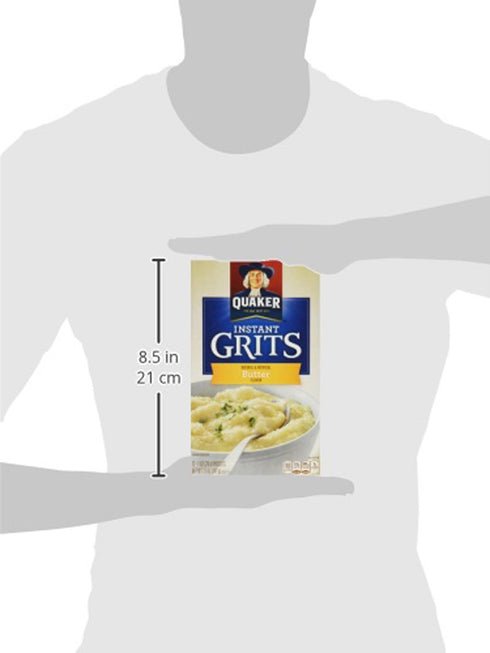 12 Count, 12oz (Pack 3) Quaker, Instant Grits, Butter Flavor, Box