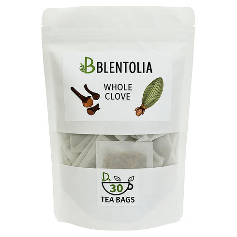 BLENTOLIA Whole Clove 30 Herbal Tea Bags Warming & Aromatic Spice Tea 100%