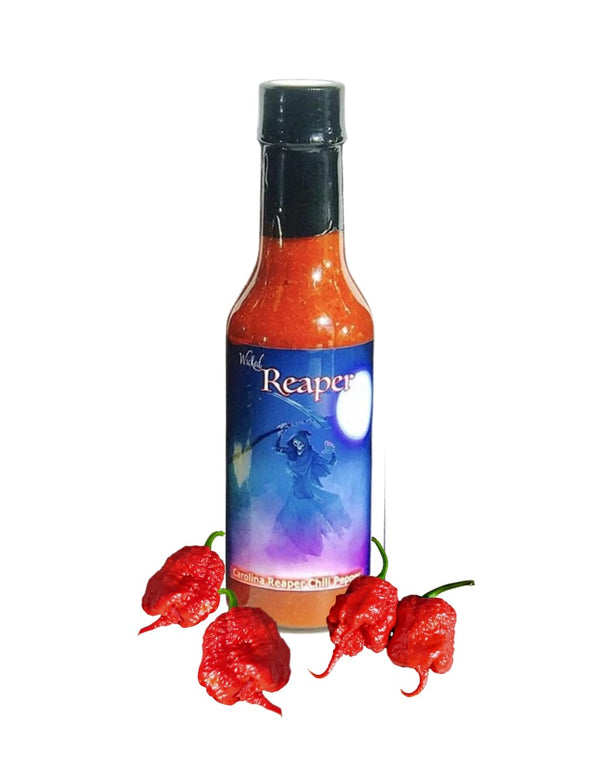 Wicked Reaper Carolina Reaper Hot Sauce, 5 oz Extreme Heat