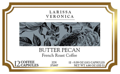 Larissa Veronica (12 571607) 3 Pack Butter Pecan French Roast Coffee (Single Serve K-Cup Pods) (Gourmet, Naturally