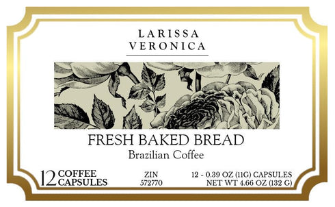 Larissa Veronica (12 572770) 3 Pack Fresh Baked Bread Brazilian Coffee (Single Serve K-Cup Pods) (Gourmet, Naturally