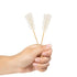 25 White sugar sticks individually wrapped perfect for coffee tea and drinks, barista swizzle sticks and rock candy