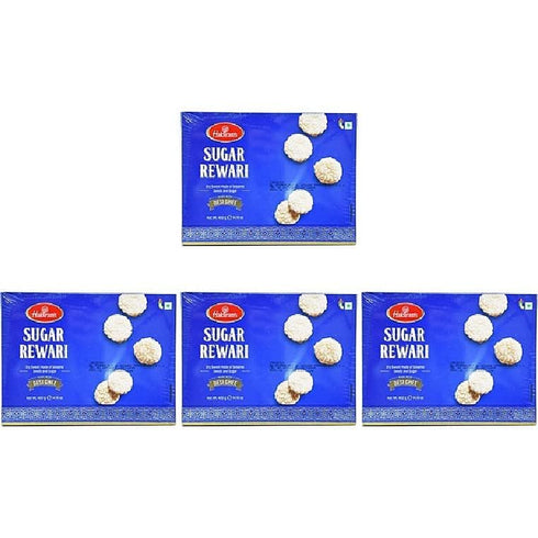 MahavirP Pack Of 4 - Haldiram's Sugar Rewari - 400 Gm (14.10 Oz)