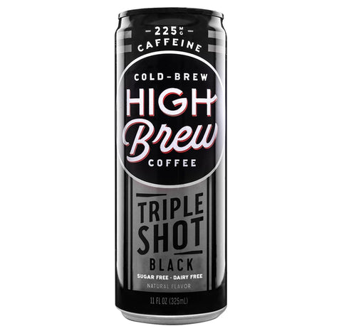 225 8 oz High Brew Coffee | Lightly Sweetened Cold Brew Iced Coffee with Pure Cane Sugar mg Natural Caffeine, Patiently