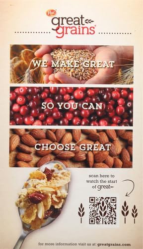 Vending 2 U 14 oz, Pack 2 Great Grains Cranberry Almond Crunch Cereal