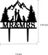 YzYbuaego Mountain Wedding Cake Topper, Mr & Mrs Cake Decorations for Forest Theme Outdoors Wedding