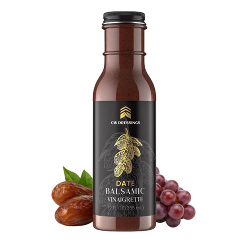CW Dressings - Award-Winning Date Balsamic Vinaigrette Marinade & Salad Dressing Made