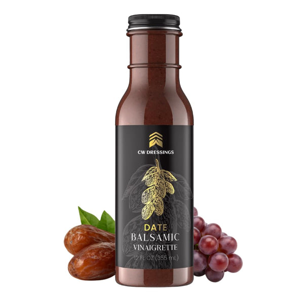 CW Dressings - Award-Winning Date Balsamic Vinaigrette Marinade & Salad Dressing Made