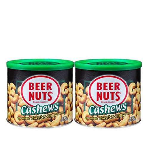BEER NUTS Cashews - Sweet & Salty Cashews - Gluten Free, Kosher,