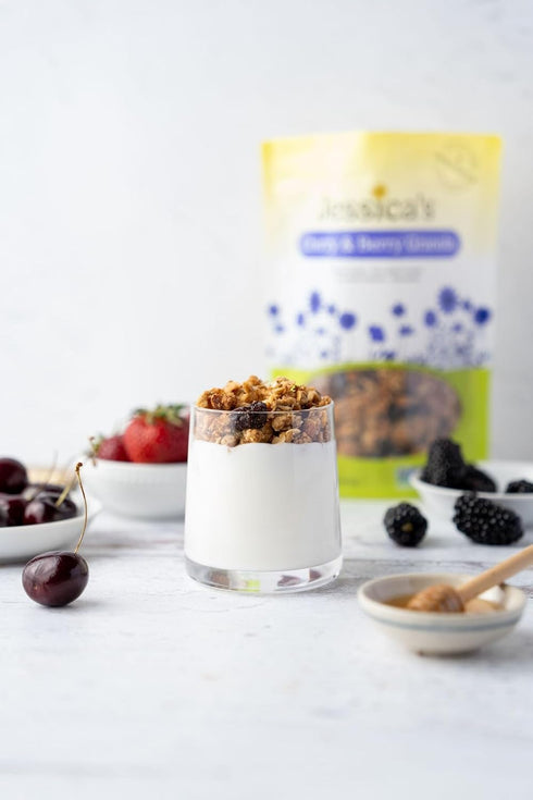 11oz Jessicas Cherry & Berry Granola - Handmade, Non-GMO, Gluten-Free, Whole Grain