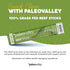 100% Paleovalley Grass Fed Jalapeno Beef Sticks - Delicious Gluten Free Beef Snack - High Protein Keto Friendly