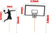 Basketball Cupcake Toppers - 24PCS Fruit Food Dessert Picks Cake Topper for Boys Kids Birthday Sport Theme