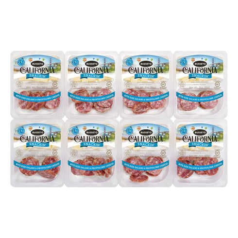 Generic Busseto California Snackin' Bite Size Salami & Provolone Cheese, 8-count ; 3