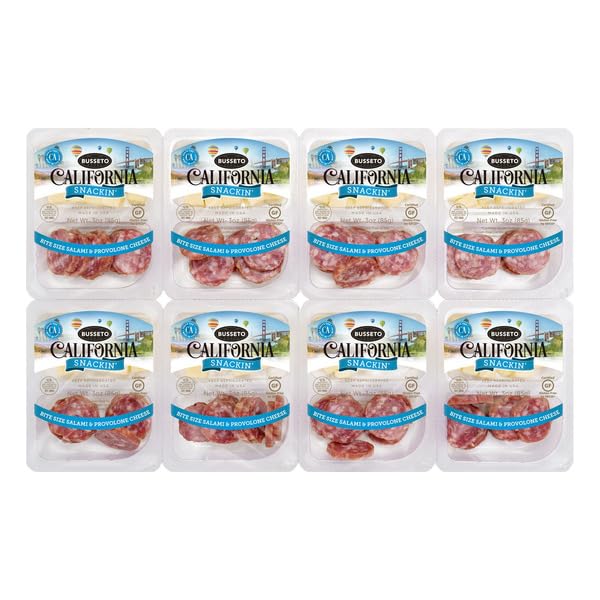 Generic Busseto California Snackin' Bite Size Salami & Provolone Cheese, 8-count ; 3