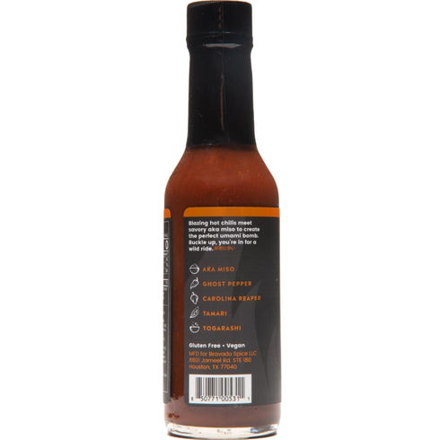 5 oz Aka Miso Ghost Reaper Hot Sauce By Bravado Spice FEATURED ON HOT ONES Gluten Free, Vegan, Low Carb, Paleo Hot