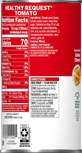23.2 (Pack 4) Campbell's Condensed Healthy Request Tomato Soup, Ounce Can