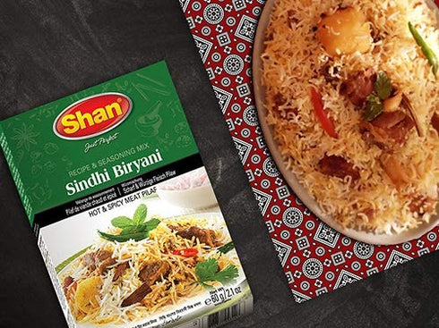 Shan Spice Mix Combo #5 - Chicken Masala, Karahi, Daal Masala, Sindhi Biryani