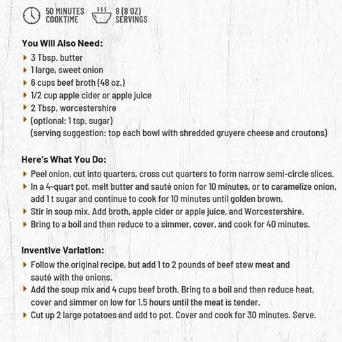 4.75 oz, 2 Frontier Soups Homemade In Minutes chicago bistro French Onion, pk