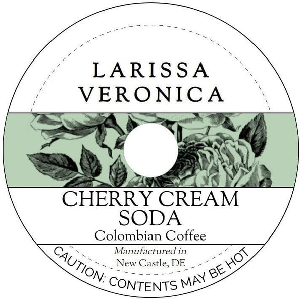 Larissa Veronica Cherry Cream Soda Colombian Coffee (Single Serve K-Cup Pods) (Gourmet, Naturally Flavored,