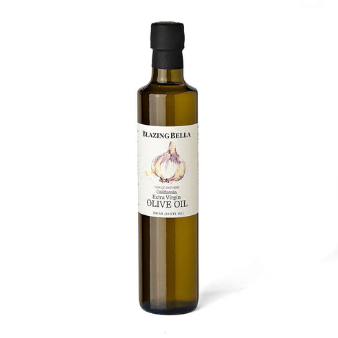 Blazing Bella Garlic Infused Extra Virgin Olive Oil - Rich Fresh Garlic