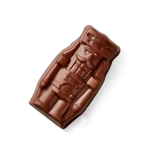 1 Christmas Candy NutCracker Peanut Butter Chocolate Candy - Pound Individually Wrapped Milk Chocolate with Creamy